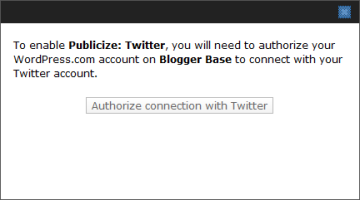 authorize Twitter